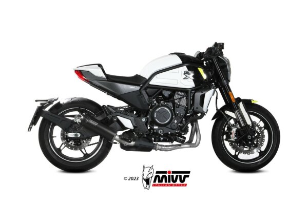 MIVV HR-1 Edelstahl schwarz CF MOTO 700 CL-X 23-25