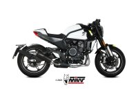 MIVV HR-1 Edelstahl schwarz CF MOTO 700 CL-X 23-25