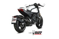 MIVV HR-1 Edelstahl schwarz CF MOTO 700 CL-X 23-25