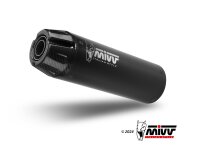 MIVV HR-1 Edelstahl schwarz mit langer Carbonendkappe HONDA CL 500 23-24