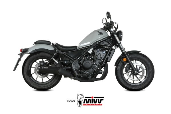 MIVV HR-1 Edelstahl schwarz HONDA CMX 500 REBEL 22-24