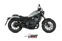 MIVV HR-1 Edelstahl schwarz mit kurzer Carbonendkappe...
