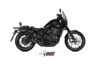 MIVV HR-1 Edelstahl schwarz HONDA CMX 1100 REBEL 22-24