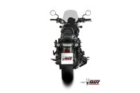 MIVV HR-1 Edelstahl schwarz mit kurzer Carbonendkappe HONDA CMX 1100 REBEL 22-24