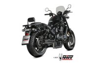 MIVV HR-1 Edelstahl schwarz mut langer Carbonendkappe...