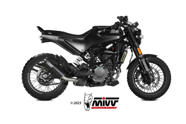 MIVV HR-1 Edelstahl schwarz HUSQVARNA SVARTPILEN 125 21-24