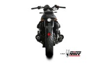 MIVV HR-1 Edelstahl schwarz MOTO GUZZI V7 STONE 21-24