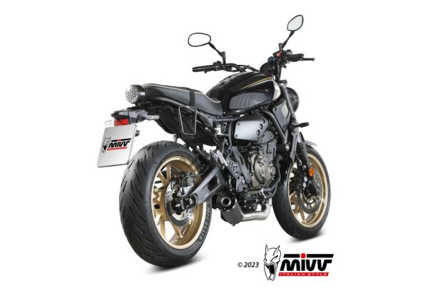 MIVV HR-1 Edelstahl schwarz YAMAHA XSR 700 21-24