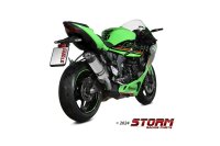 STORM by MIVV Edelstahl m. Carbonendkappe KAWASAKI ZX-6 R...