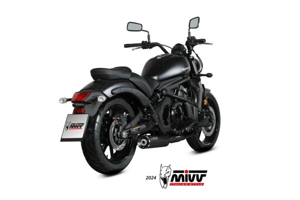 MIVV HR-1 Edelstahl schwarz KAWASAKI VULCAN S 2017-2023
