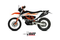 MIVV STR1 Edelstahl schwarz KTM 690 ENDURO R-SMC-R 2021-2024