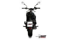 MIVV OVAL Edelstahl schwarz MOTO MORINI SEIEMMEZZO STR 22-24