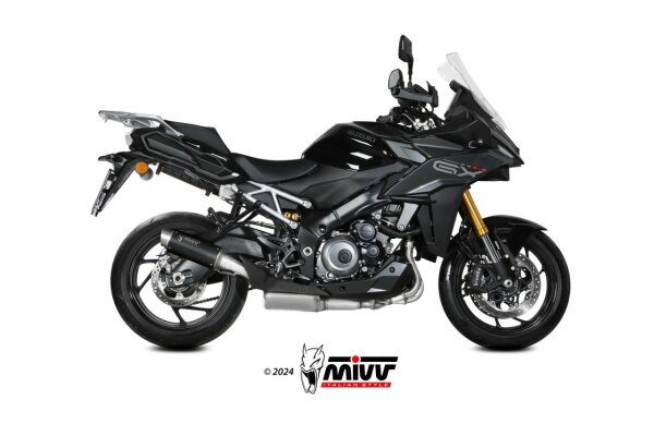 MIVV GPPro Edelstahl schwarz SUZUKI GSX-S 1000 GX 24-25