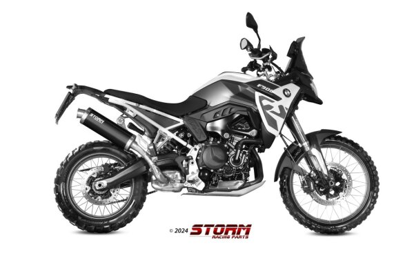 STORM by MIVV Oval Edelstahl schwarz BMW F900 GS 24-