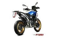 STORM by MIVV Oval Edelstahl schwarz BMW F900 GS 24-