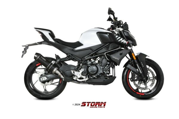 STORM by MIVV GP-C Edelstahl schwarz CF MOTO 450NK 23-24
