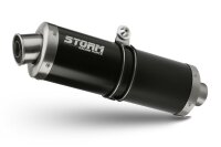 STORM by MIVV Oval Edelstahl schwarz BENELLI TRK 702-X 23-24