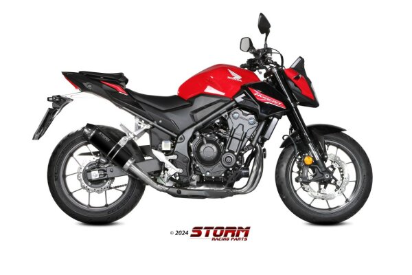 STORM by MIVV GP-C Edelstahl schwarz HONDA CB 500 HORNET 24-25