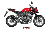 STORM by MIVV GP-C Edelstahl schwarz HONDA CB 500 HORNET 24-25