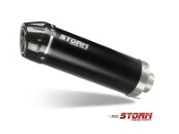 STORM by MIVV GP-C Edelstahl schwarz HONDA CB 500 HORNET 24-25