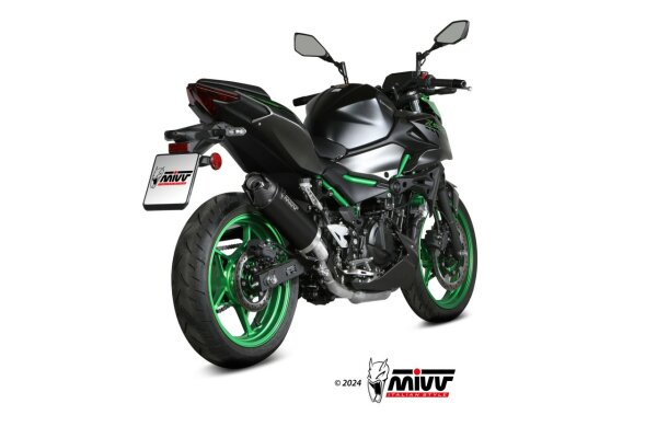 MIVV AK-1 Edelstahl schwarz KAWASAKI Z 500-E 24-25