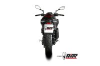 MIVV AK-1 Edelstahl schwarz KAWASAKI Z 500-E 24-25