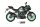 MIVV AK-1 Edelstahl schwarz KAWASAKI Z 500-E 24-25