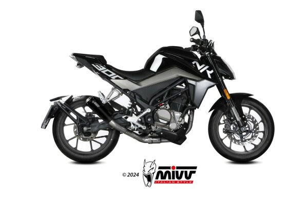 MIVV XM-1 Edelstahl schwarz CF MOTO 300 NK 21-24