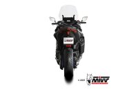 MIVV SR-1 Edelstahl schwarz- Krümmer silber -YAMAHA T-MAX 560 2025