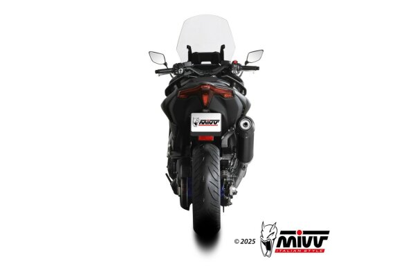 MIVV Komplettanlage Oval Edelstahl schwarz YAMAHA T-MAX 560 2025