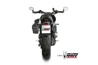 MIVV X-M5 Edelstahl schwarz YAMAHA XSR 900-GP 22-25