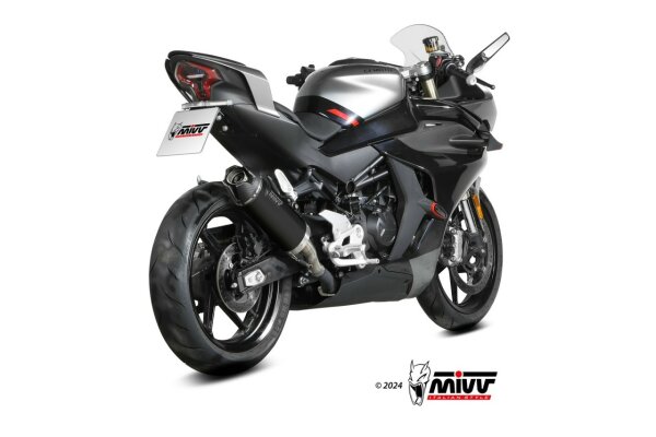 MIVV AK-1 Edelstahl schwarz CF MOTO 450 SR 23-24
