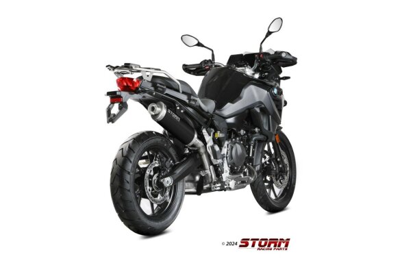 STORM by MIVV Oval Edelstahl schwarz BMW F 800 GS 24-25