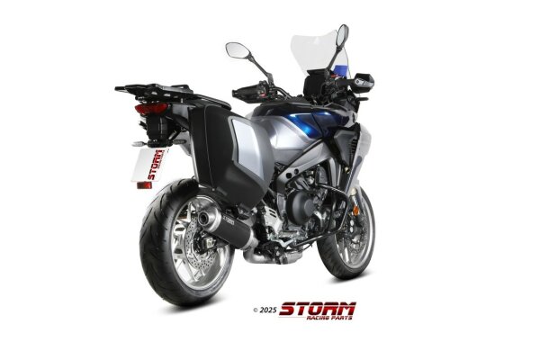 STORM by MIVV Oval Edelstahl schwarz YAMAHA TRACER 9- GT 2025