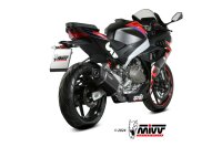 MIVV SR-1 Edelstahl schwarz APRILIA RS 457 24-