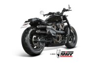 MIVV HR-1 Edelstahl schwarz HARLEY DAVIDSON SPORTSTER S...