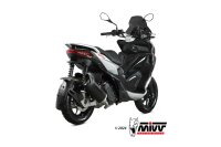MIVV MOVER Edelstahl schwarz APRILIA SR 200 GT 22-24