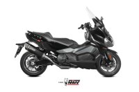 MIVV SR-1 Edelstahl schwarz mit Kat SYM MAXSYM TL 508 21-24