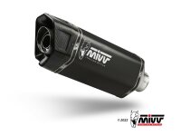 MIVV SR-1 Edelstahl schwarz mit Kat SYM MAXSYM TL 508 21-24