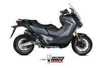 MIVV OVAL Edelstahl schwarz mit Kat SYM ADX TG 400 2025