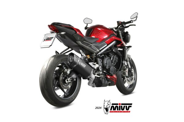 MIVV SR-1 Titan schwarz TRIUMPH STREET TRIPLE 765 R-RS 2023-2024