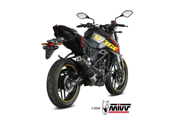 MIVV GP-C Edelstahl schwarz VOGE BRIVIDO 125 R 2023-2024