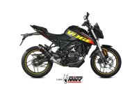 MIVV GP-C Edelstahl schwarz VOGE BRIVIDO 125 R 2023-2024