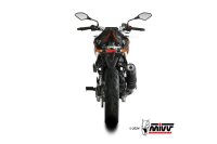 MIVV GP-C Edelstahl schwarz VOGE BRIVIDO 125 R 2023-2024
