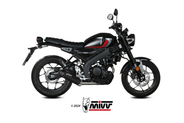 MIVV HR-1 Edelstahl schwarz YAMAHA XSR 125 22-24