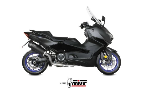 MIVV Komplettanlage Oval Edelstahl schwarz YAMAHA T-MAX 560 2025