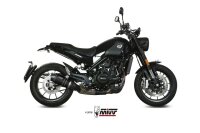 MIVV Oval Edelstahl schwarz BENELLI LEONCINO 500 17-25