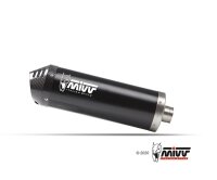 MIVV Oval Edelstahl schwarz BENELLI LEONCINO 500 17-25