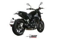 MIVV Oval Edelstahl schwarz BENELLI LEONCINO 500 17-25