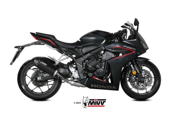 MIVV Komplettanlage AK-1 Edelstahl schwarz HONDA CBR 650 R 24-26